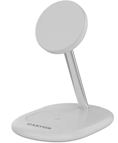 Încărcător wireless Canyon - WCS205W, 15W, alb