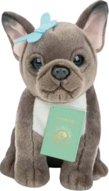 Jucărie de pluș Studio Pets - Bulldog francez Bibi, 23 cm