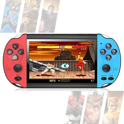 Consola jocuri portabila X7, display 4.3 inch, TV-Out, 10000 jocuri
