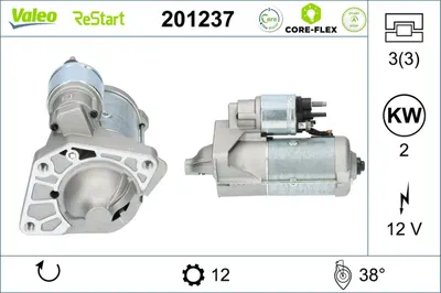 Electromotor (12v, 2kw, Reconditionat) Potrivit Mercedes Marco Polo Camper (w447), Vito Mixto (double Cabin), Vito Tourer (w447), Vito (w447); Nissan Qashqai +2, Qashqai I 1.6d 1.7d 04.11