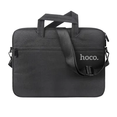 Geanta Hoco GT1 pentru Laptop, 14, Interior moale, 2 Compartimente, Textil, Negru Engros