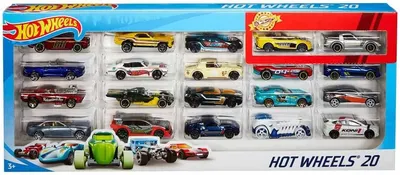 Set masinuti Mattel Hot Wheels, 20 de bucati