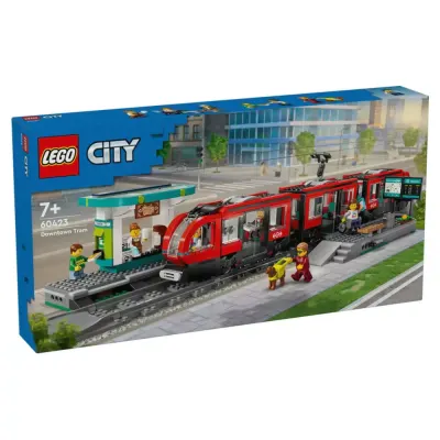 Lego City Trains - Statie si tramvai in centrul orasului 60423