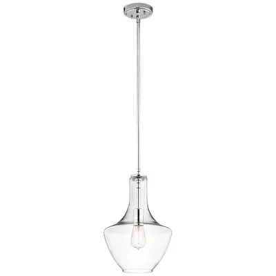 Lampa suspendata Everly 1 Light Small Pendant – Chrome
