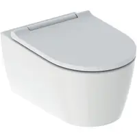 Vas wc suspendat, One, cu capac si spalare TurboFlush, alb, Geberit