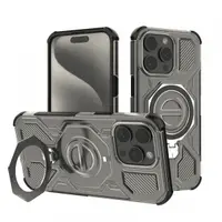 Husa pentru Apple iPhone 15 Pro Max, Techsuit, Carbon Shield Pro, Fumurie