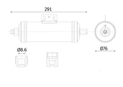 Uscator aer conditionat potrivit JOHN DEERE 6000, 7000 4045HL496-6068T 01.01