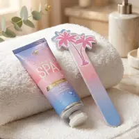 Set îngrijire mâini SUMMER SPA, Accentra, în ambalaj cadou roz, cremă pentru mâini și unghii 30 ml si pilă de unghii