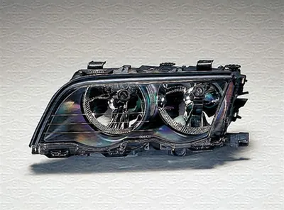 Far fata Dreapta (halogen, H7 H7, electric, cu motor, culoare insert: negru) potrivit BMW 3 (E46) -09.01