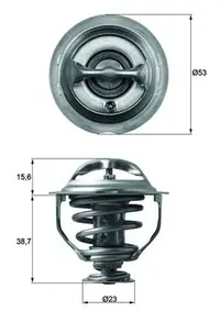 Termostat Lichid Racire (95 C) Potrivit Audi A3, A4 Allroad B8, A4 B6, A4 B8, A5, A6 C7, Q3, Q5, Tt; Vw Beetle, Eos, Golf Vi, Jetta Iii, Jetta Iv, Multivan T5, Multivan T6 1.8-3.2 07.02-