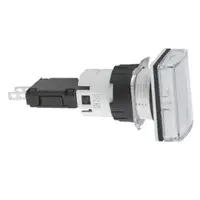 Lampa Pilot Dreptung. Ø 16, Alb, Led Integral, 24 V, Conectori Faston
