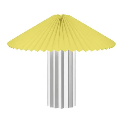 Veioză galbenă-argintie cu intensitate reglabilă cu abajur textil (înălțime 36 cm) Taite – Blomus