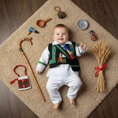 Costum Traditional Baietei Catalin