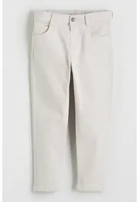 Blugi conici cu talie ajustabila - Gri deschis