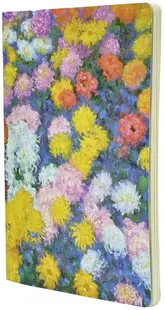 Caiet Paperblanks Monet Chrysanthemums - A5, 40 foi, foi albe