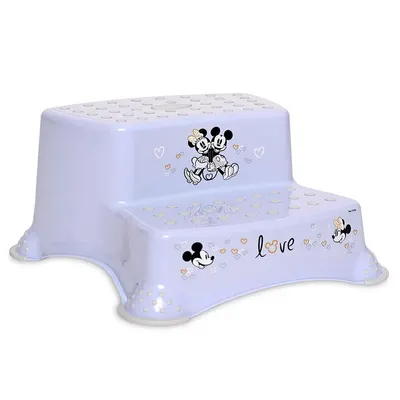 Inaltator pentru baie cu 2 trepte Lorelli Minnie Love Albastru Deschis