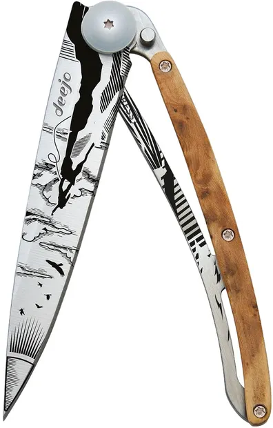 Cuțit de buzunar Deejo Juniper Wood - Climbing, 37 g