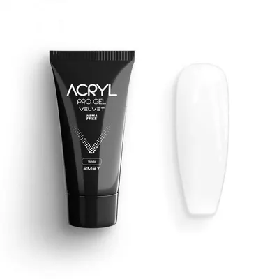 Acryl Pro Gel 2M Velvet Hema Free - White 60gr