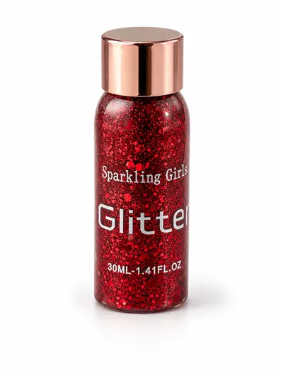 Sclipici pentru par si corp, Cosmetic Body Glitter Fuchsia 30ml