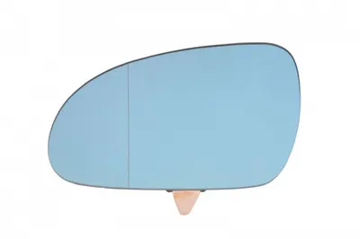 Sticla oglinda laterala Stanga (asferica, incalzita, albastru) potrivita SEAT ALHAMBRA; SKODA SUPERB I; VW GOLF PLUS V, GOLF V, PASSAT B5.5, PASSAT B6, SHARAN 09.95-12.13 -03.10