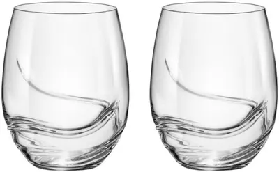 Pahare de băuturi răcoritoare și whisky Bohemia Crystalex - Turbulence Crystalex, 500 ml, 2 buc
