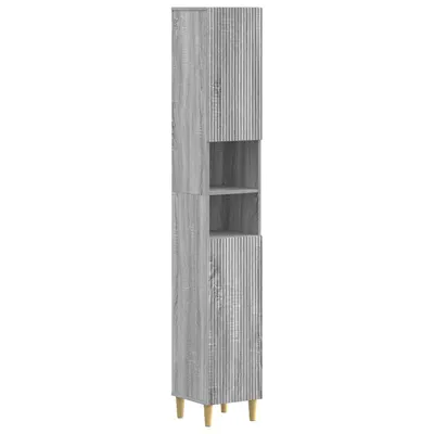 vidaXL Cabinet de Baie cu Raft Deschis ARNHEM Sonoma gri