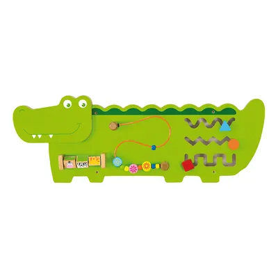 Jucarie de perete cu activitati, Viga, Crocodil