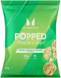 Popped Protein Crisps, smântână și mărar, 25 g, Myprotein