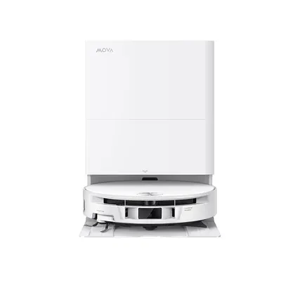 RESIGILAT-Aspirator robot cu mop MOVA S70 Roller Robot Vacuum, 28000Pa, 5200mAh, HydroForce™ Mopping, statie inteligenta, White