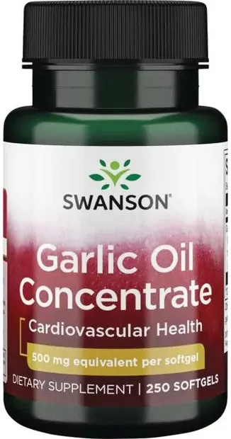 Garlic Oil, 500 mg, 250 capsule moi, Swanson