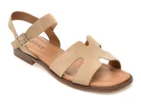 Sandale GRYXX bej, 1352C25, din piele intoarsa