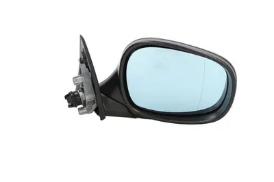 Oglinda dreapta potrivit BMW Seria 3 2008-2012 - electrica, asferic, incalzita, albastra, grunduita