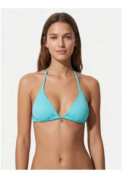 Top de bikini dama - albastru - material sintetic - captusit