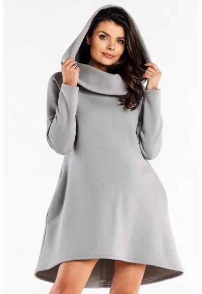 Rochie dama Bumbac - M328 - Gri