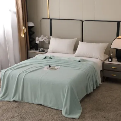 Patura Premium, 200x230cm, cu Blanita Shorthair si Cocolino, cu Fermoar, Menta – Lux, Caldura & Versatilitate!