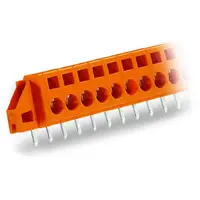 PCB terminal block; 2.5 mm²; Pin spacing 5.08 mm; 4-pole; CAGE CLAMP®; clamping collar; 2,50 mm²; orange