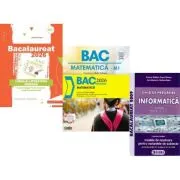 Pachet Bacalaureat 2026. Limba si literatura romana, Matematica si Informatica. Ghid de pregatire clasele 11-12 intensiv Pascal C/C++