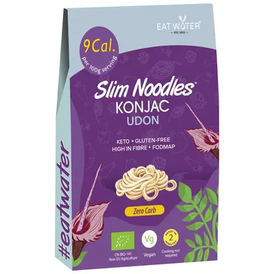 Paste Udon din Faina de Konjac fara Gluten Zero Carb Ecologice/Bio 270g