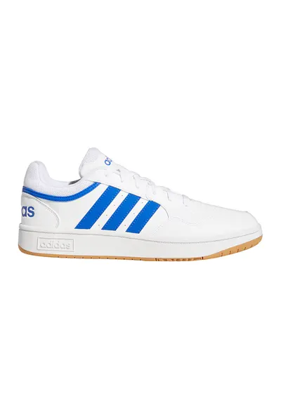 Pantofi sport din piele ecologica Hoops 3.0 - Alb/Albastru