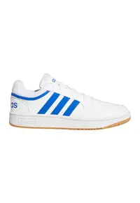 Pantofi sport din piele ecologica Hoops 3.0 - Alb/Albastru