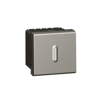 Time delay switch Arteor - cu LED - 2 module - magnesium
