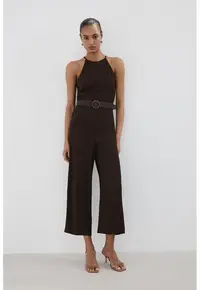 Salopeta halter cu o curea - Maro pamantiu