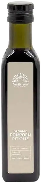 Ogranic Pumpkin Seed Oil, 250 ml, Mattisson Healthstyle