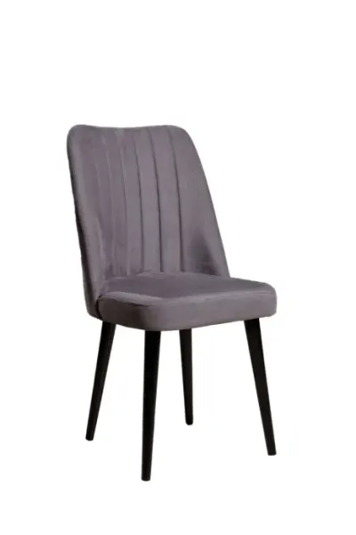 Set 4 scaune POLO, gri + negru, 46x45x92 cm