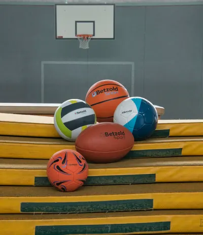 Set de 5 mingi pentru fotbal, volei, rugby, handbal și baschet