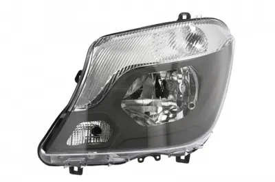 Far stanga (H7, reglaj electric, cu motoras, fundal cromat, fundal transparent) MERCEDES SPRINTER 3,5-T (906), SPRINTER 3-T (906), SPRINTER 4,6-T (906) dupa 2013