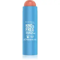 Rimmel Kind & Free machiaj multifuncțional pentru ochi, buze și față culoare 002 Peachy Cheeks 5 g