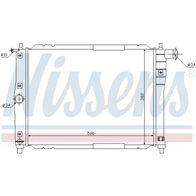 Radiator, racire motor NISSENS 61644