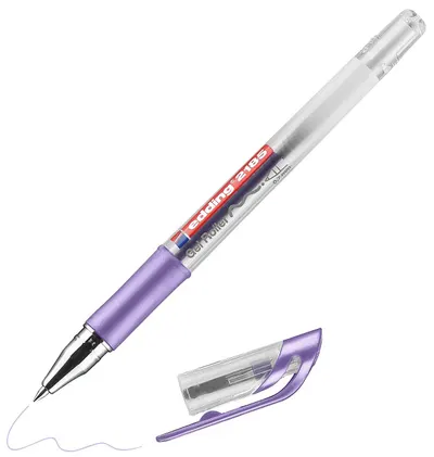 Stilou rolă cu gel Edding 2185 - mov metalic