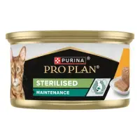 Conserva pentru pisici Pro Plan Adult Sterilised Mousse cu pui 85 gr